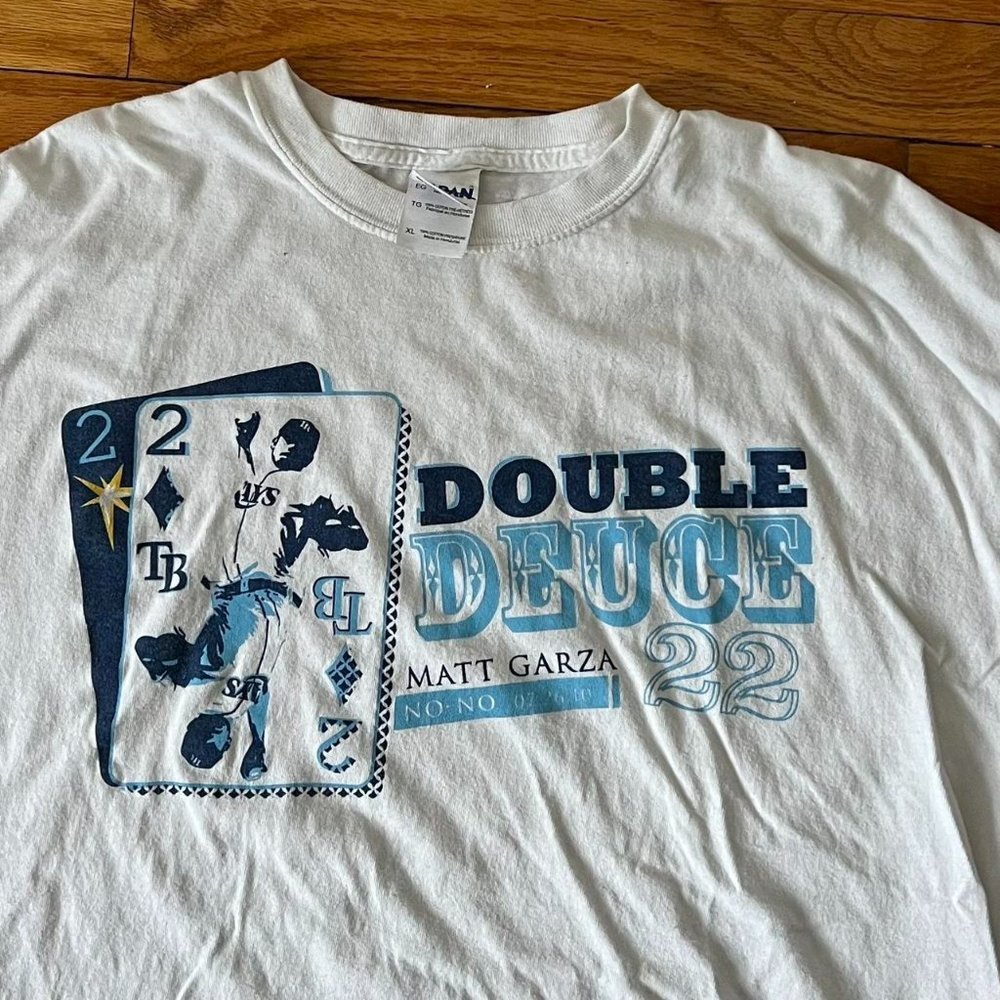 Graphic “Double Deuce” Baseball Playing Card Tee - Tampa Bay Rays